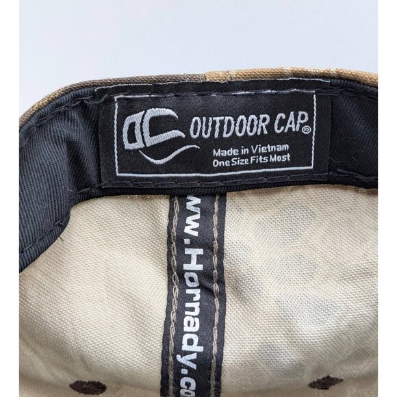 Hornady Camo Adjustable Strap Back Hat Outdoor Cap Hunting Camouflage Ammo - Picture 5 of 5